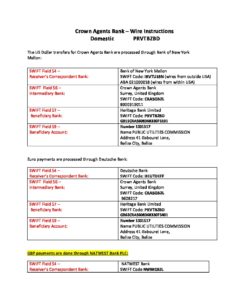 domestic hbl instructions wire barc navigation